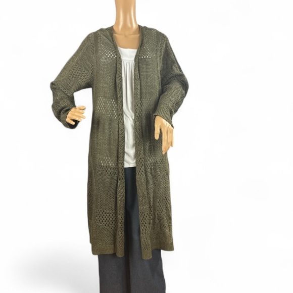 EST.1946 (Cato) Olive Green Women's Long Knit Cardigan size 22/24 - Picture 1 of 6